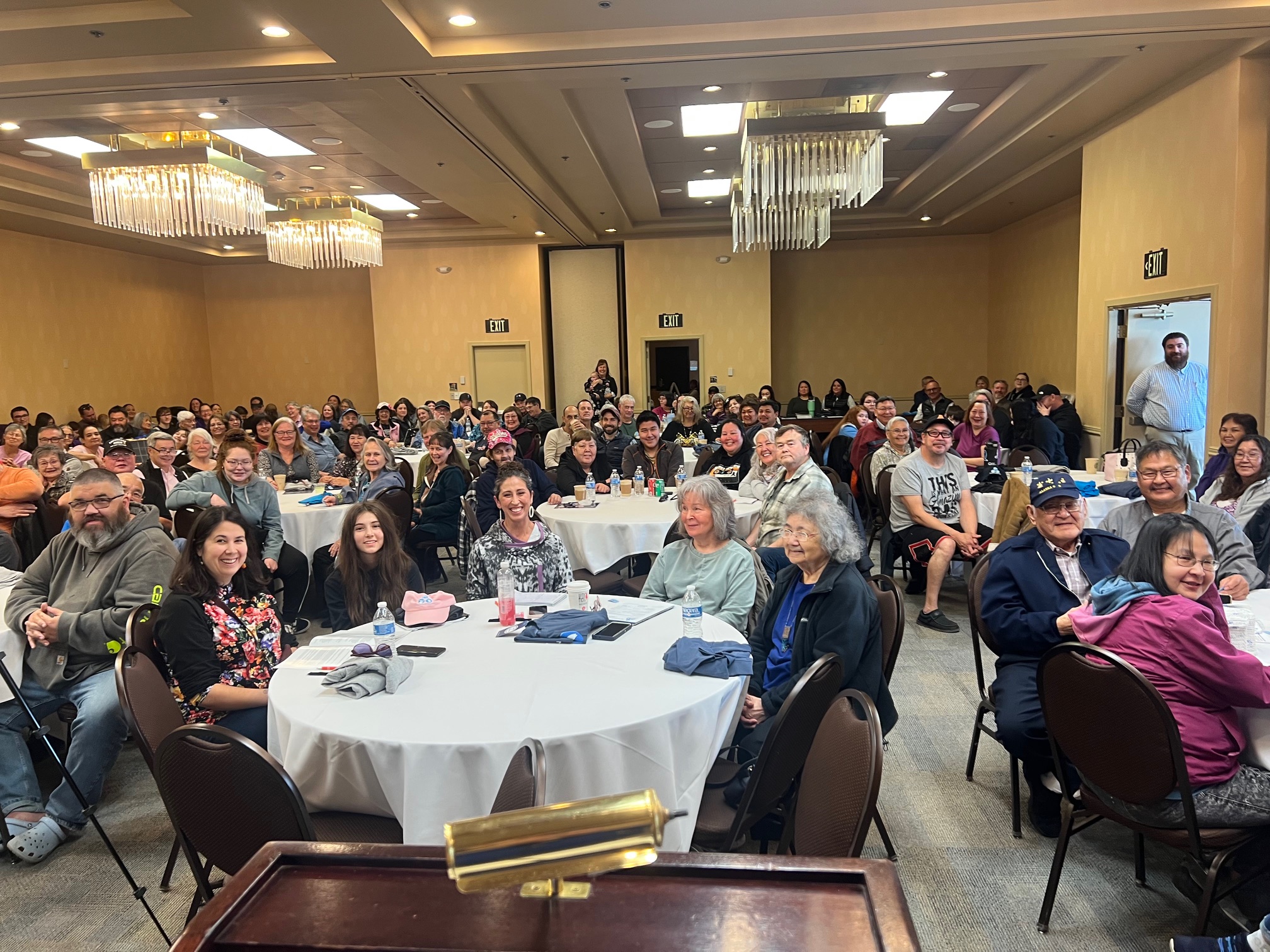 Picture of attendees at the 50th Annual Meeting of Shareholders in Anchorage
