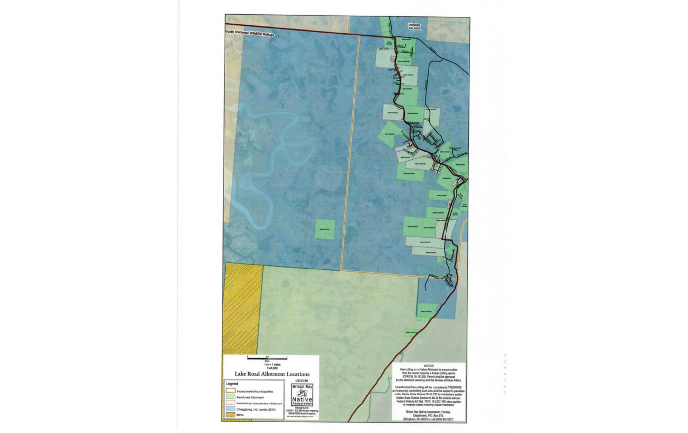 Preview of Kanakanak Land Ownership Map