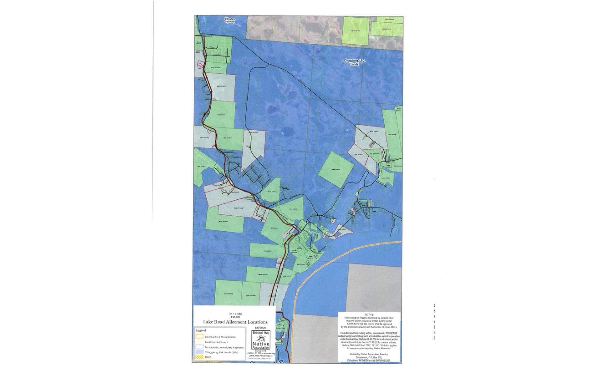 Preview of Waskey Land Ownership Map