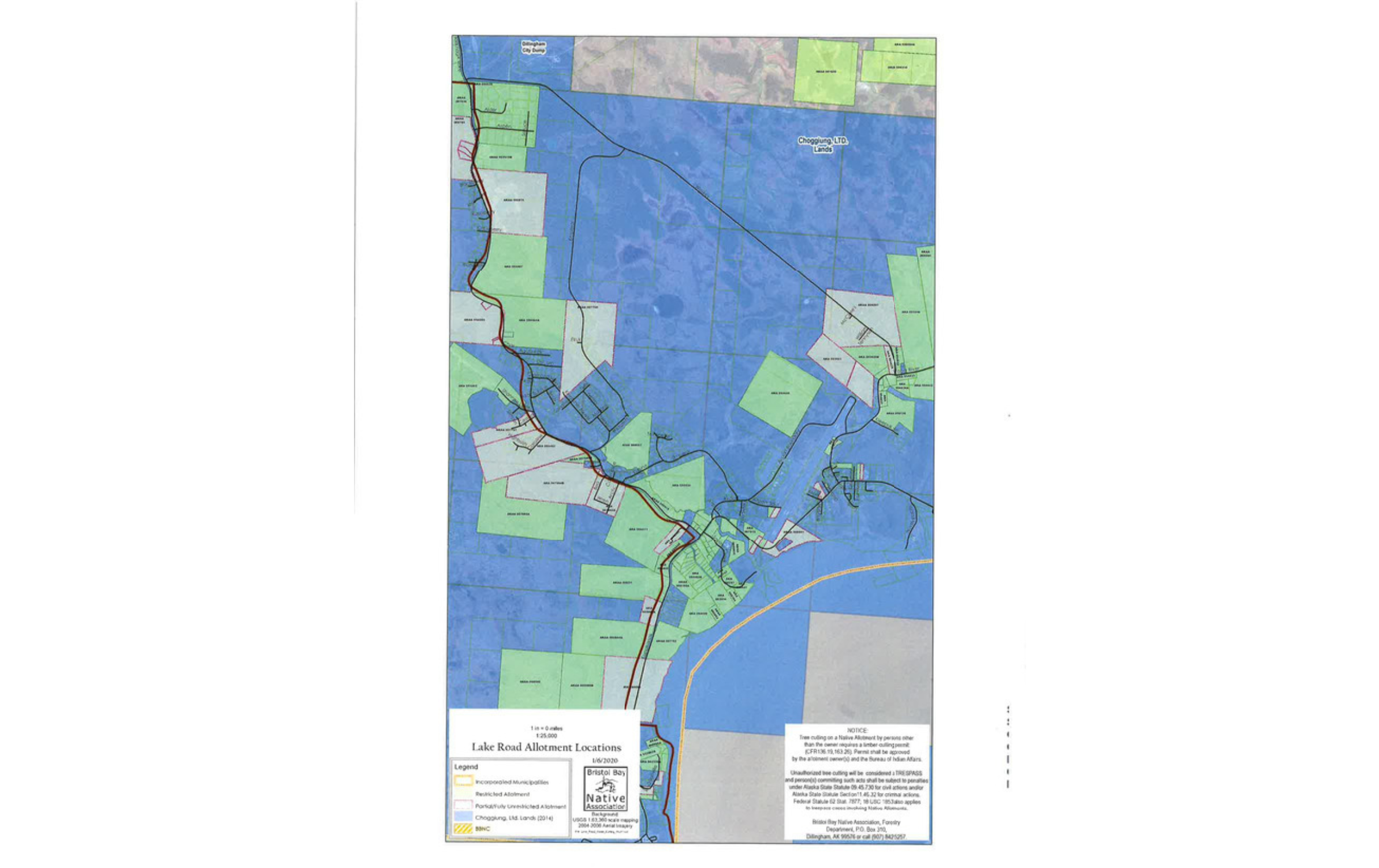 Preview of Waskey Land Ownership Map