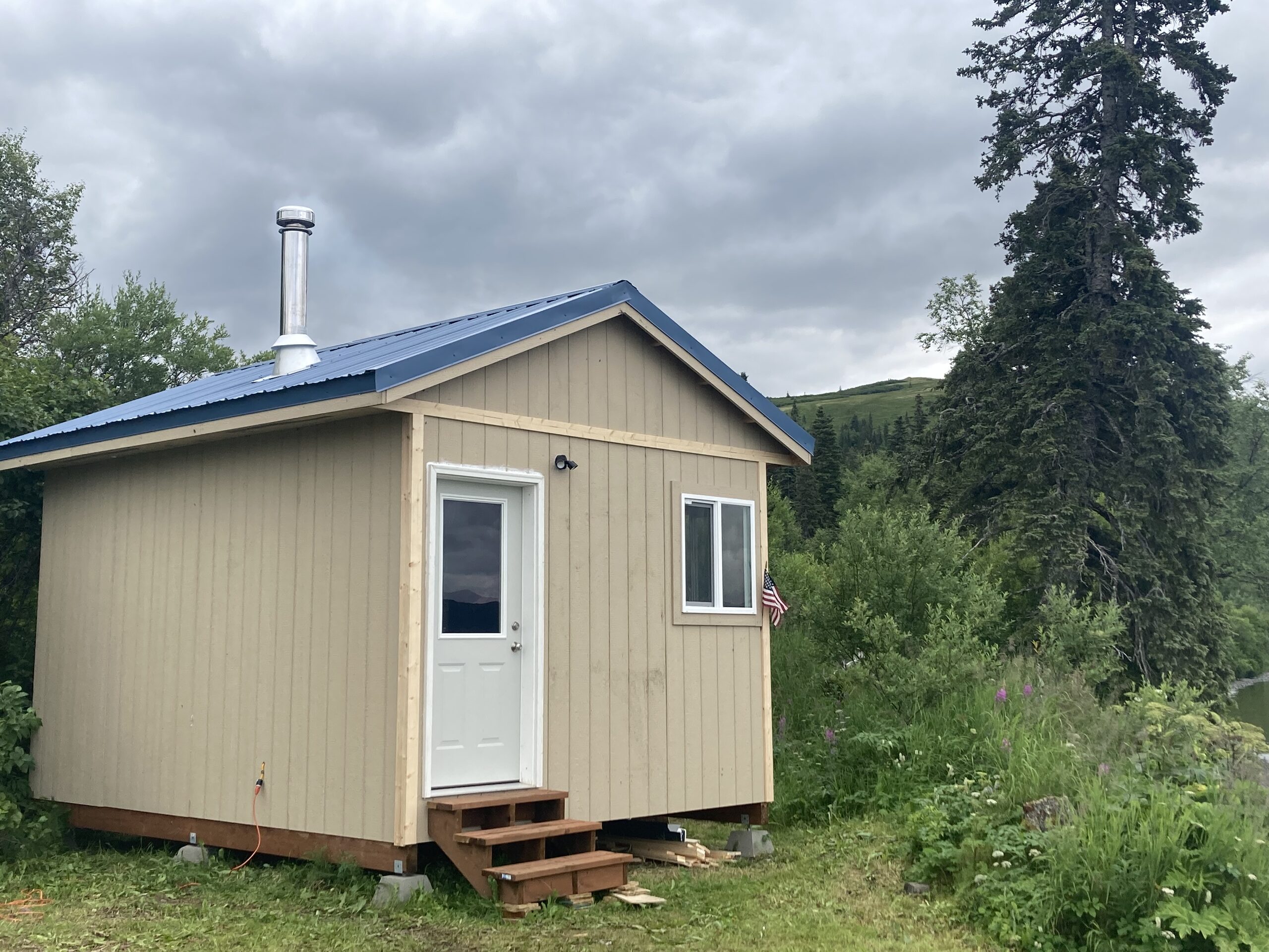 Tan Cabin at Snake Lake